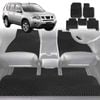 6D Diamond Car Floor Mats for Nissan X-TRAIL 2007-2014-Full Set-Black-Outback GT