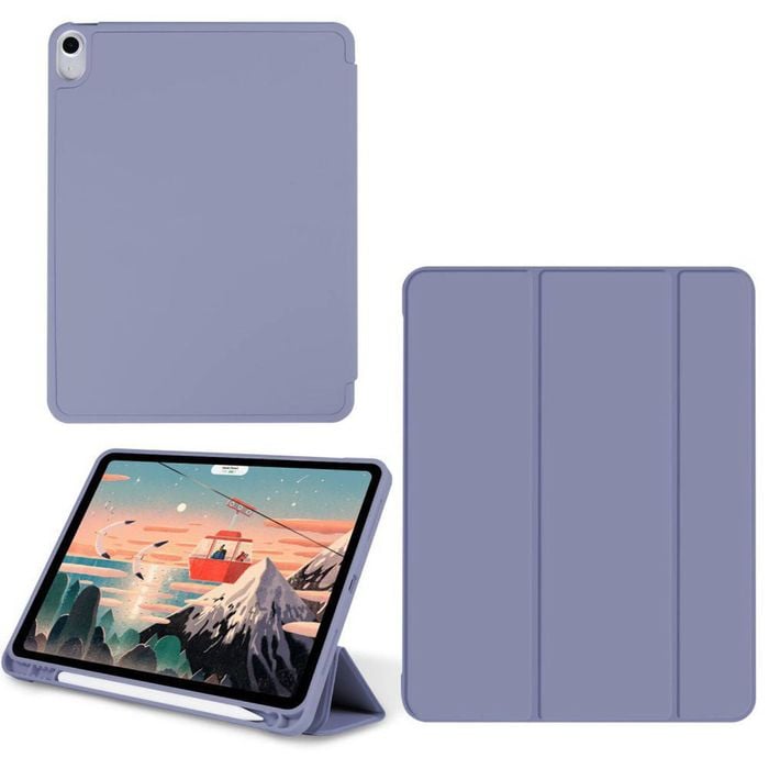 Foldable Smart Cover Flip Case - For Apple iPad Pro 11" 2024 (Purple)