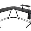 L Shaped Computer Gaming Desk Round Corner Workstation