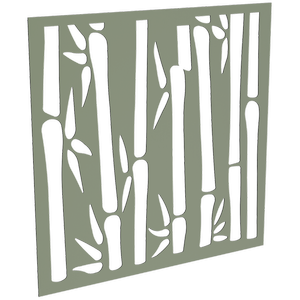 ProtectorAl 300 - 1200 x 300 - 1200mm Pale Eucalypt Bamboo Unframed Solid Aluminium Decorative Panel