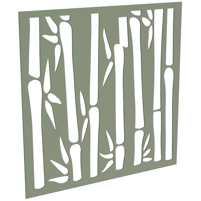 ProtectorAl 300 - 1200 x 300 - 1200mm Pale Eucalypt Bamboo Unframed Solid Aluminium Decorative Panel