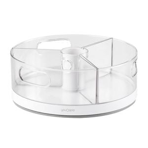 Youcopia Crazy Susan Turntable With 3 Bins