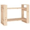 vidaXL Solid Wood Pine Book Cabinet/Room Divider Bookcase Shelf Rack Storage