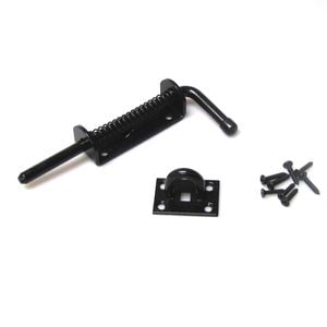 Gartner Gate Latch Slide Bolt With Spring Black