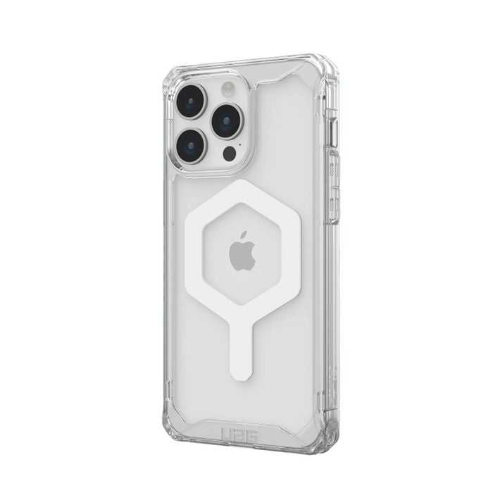 Urban Armour Gear Plyo MagSafe Phone Case For iPhone 15 Pro Ice/White