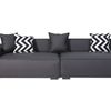 Loretta PU Leather Sofa - Grey