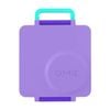 Omie Omiebox Hot&Cold Stainless Steel Bento Box 21.59x19.05x7.62cm Purple Plum