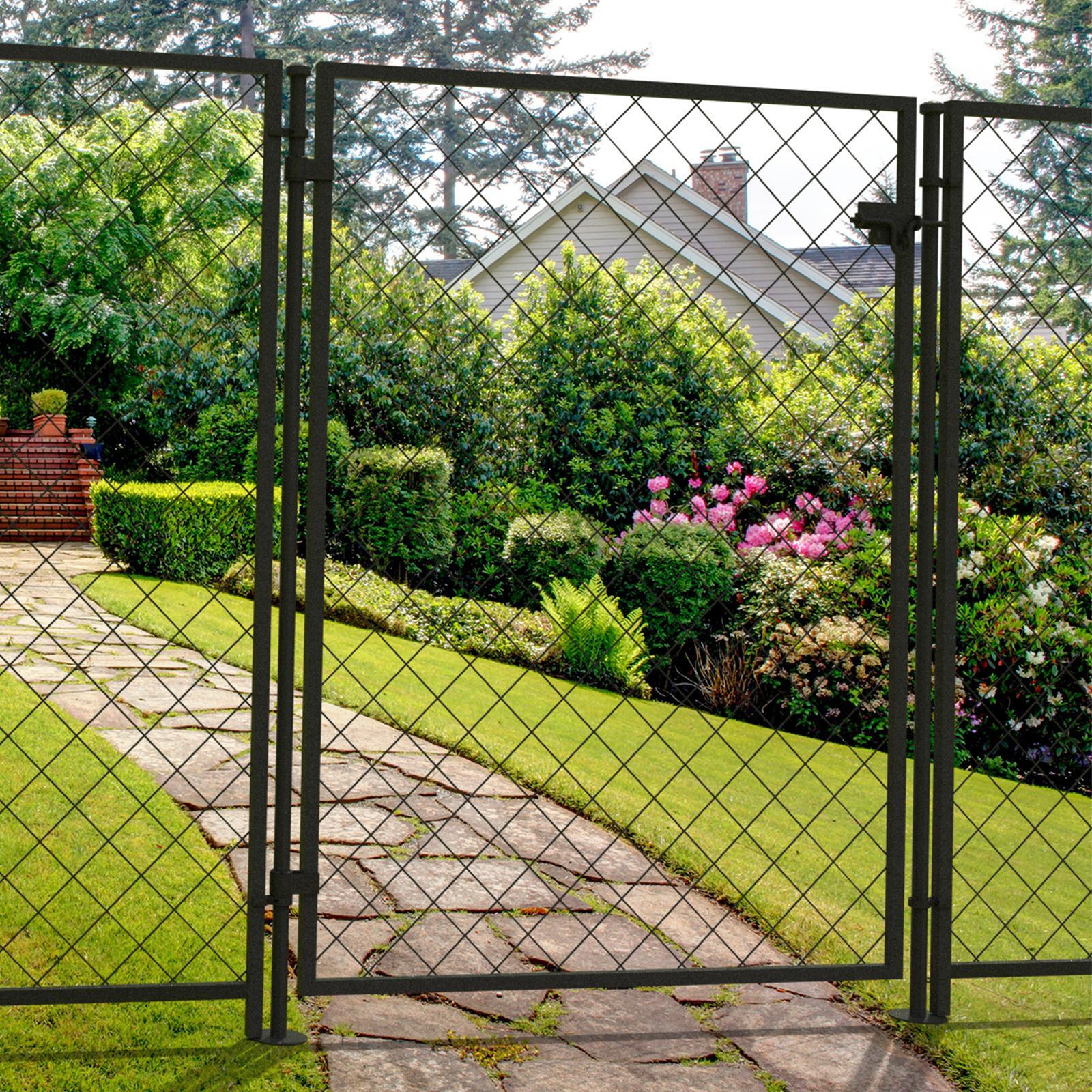 PEAK No Dig Mesh Fencing 1500 x 1200mm Black Steel Panel