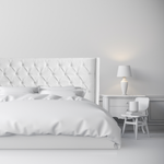 Hotshoppa Milano Royale Leather Bed Frame & HYBRID MAX™ Mattress Bundle King
