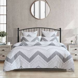 Renee Taylor Indie King Jacquard Yarn Dye Quilt Cover/Pillowcases Set