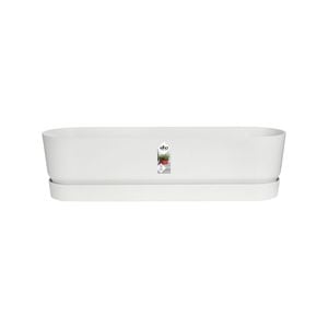Elho 69cm White Greenville Self Watering Plant Pot
