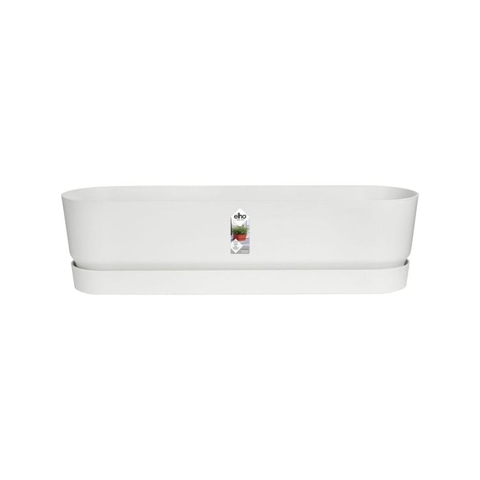 Elho 69cm White Greenville Self Watering Plant Pot