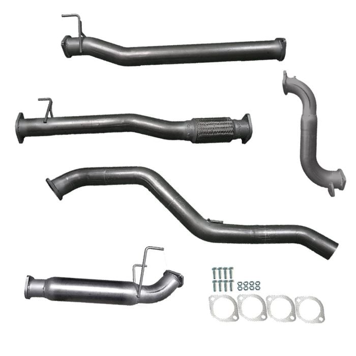 Ignite Exhausts Turbo Back For Isuzu D-max 3l 3" No Cat With Hotdog Raw Aluminised Steel