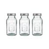 3PK Ladelle Eco Recycled Rustico 250ml Clear Storage Glass Bottle Container