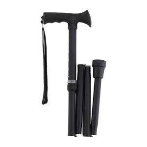 evekare Foldable Walking Stick Black