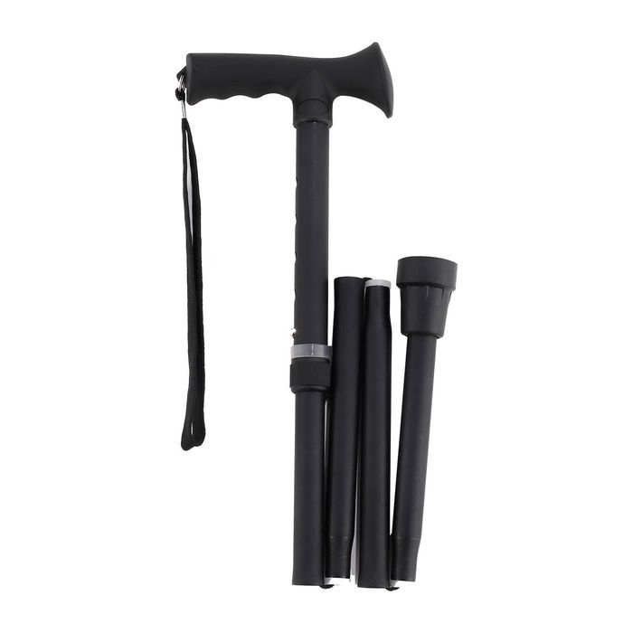 evekare Foldable Walking Stick Black