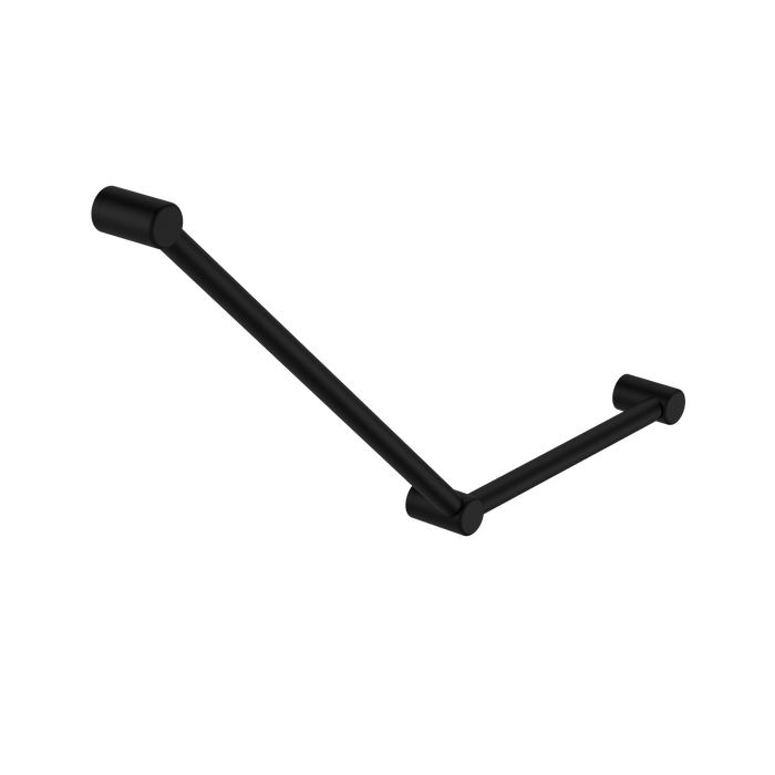 Nero 32mm Matte Black Mecca Care 45 Degree Ambulant Toilet Grab Rail