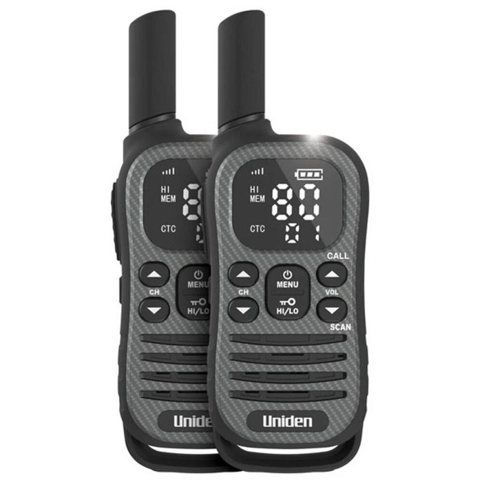 Uniden UH620-2 Max 2W UHF CB HH Radio Twin Pack