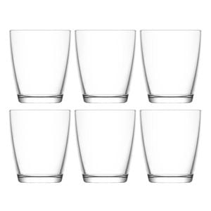 6pc Artcraft Luna Modern Design Hi-Ball Drinking Glass Home Use 340ml Clear