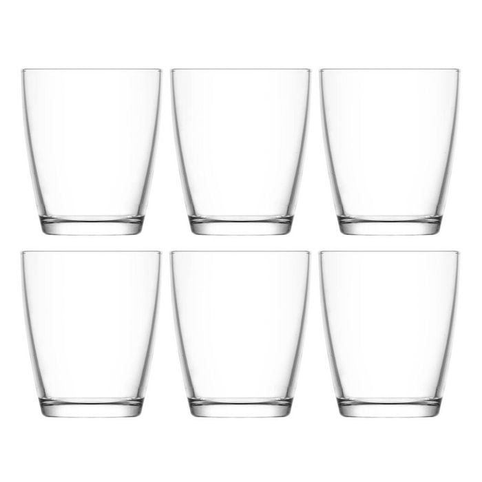 6pc Artcraft Luna Modern Design Hi-Ball Drinking Glass Home Use 340ml Clear