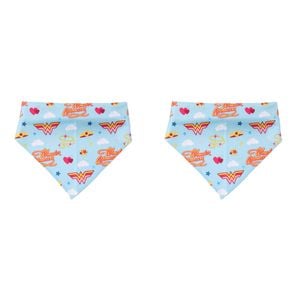 2PK The Stubby Club Wonder Woman Themed Dog Bandana Large