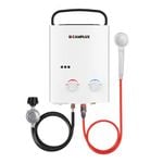 Camplux 5L Portable Gas Water Heater - White