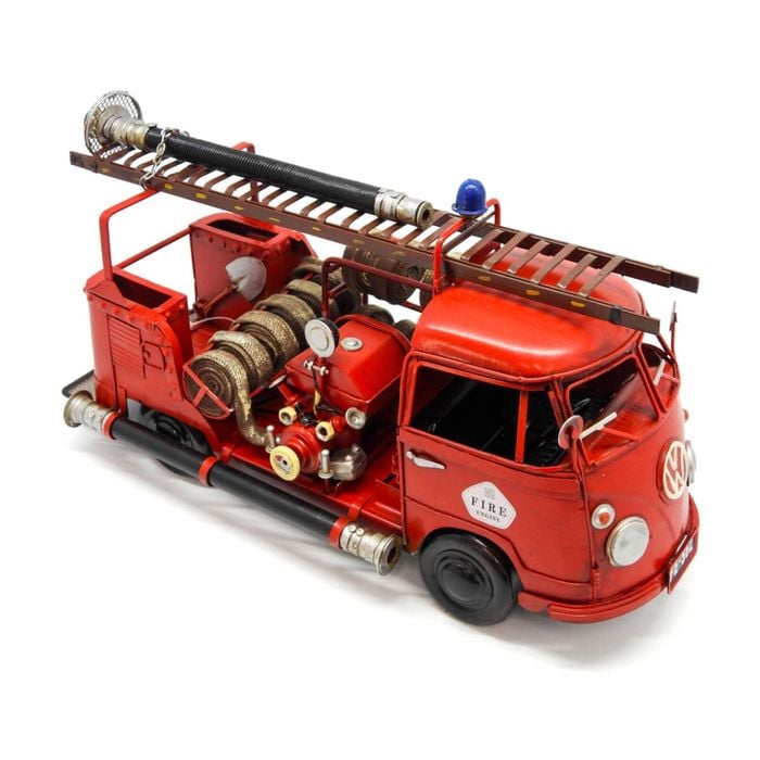 Boyle Metal Ornament Home Decor 1956 Red Type 1 Fire Truck 34cm
