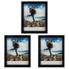 3PK Frankie & Me Window Wooden 8x10'' Picture Frame Home Photo Decor Black