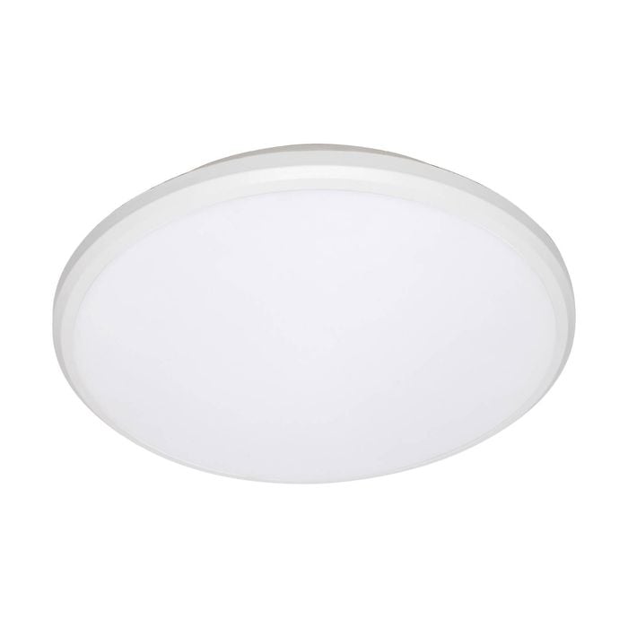 Brilliant 30cm Tri Colour IP54 Kleo Slimline LED Oyster Ceiling Light Bunnings Australia