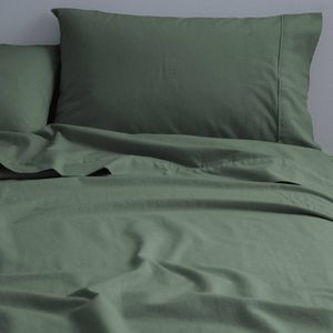 Canningvale King Single Cozi Cotton Bedding Sheet w/ Pillowcase Set Spruce