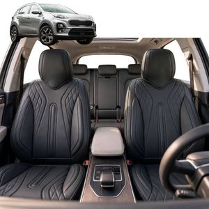 Australian Goose Front Seat Covers for Kia Sportage 2016 - 2021 (QL) - PU Leather, Black (2pc)