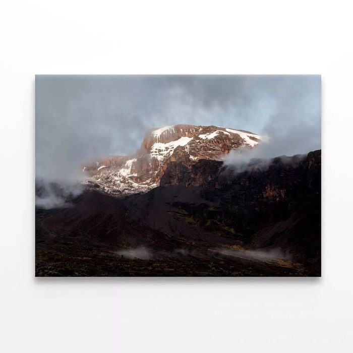 Mount & Clouds at Sunset Tanzania  Print 100% Australian Made 90 x 60cm  (Stretched)