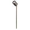 Brilliant 45cm Black Low Voltage Garden Coolum LED Spot Light