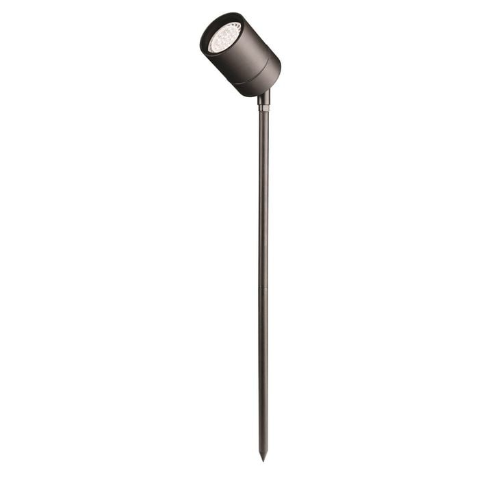 Brilliant 45cm Black Low Voltage Garden Coolum LED Spot Light