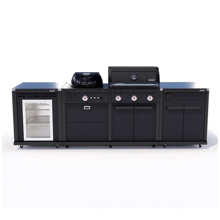 Coleman Revolution Dual Fuel Kitchen W/storage No Drawer/fridge Modules Matt Blk