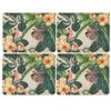 4pc Maxwell & Williams The Blck Pen Frangipani Placemats Design Set 10.5cm