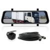 Elinz K Series 9.6" Full Screen Display Clip-on Mirror Ahd Monitor 1080p Reversing Camera 10m Cable