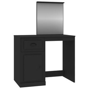 vidaXL Dressing Table with Mirror Vanity Cosmetic Table Black
