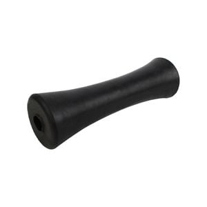 Sunrise Rubber Roller Concave Roller 12" 25mm Bore Black - Brr216
