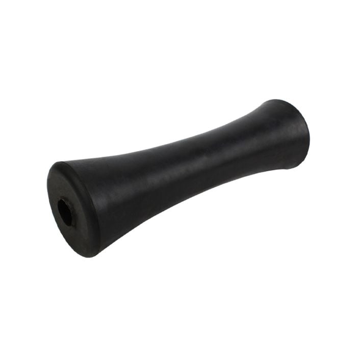 Sunrise Rubber Roller Concave Roller 12" 25mm Bore Black - Brr216