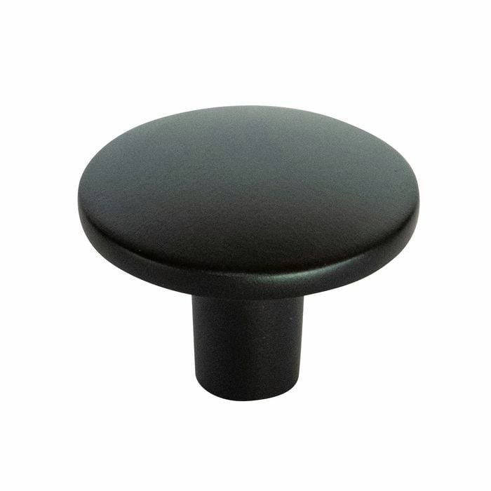 Taskmaster 37mm Black Matte Cabinet Knob