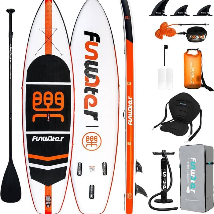 335cm Inflatable Stand Up Paddle Board Set, Paddle And Backpack