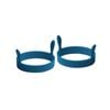 2pc Cuisena 9cm Silicone Egg Rings Set Round - Blue