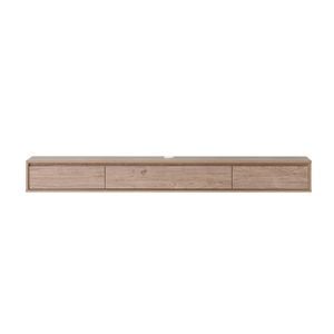 Design Square Moby Wooden Floating Entertainment TV Unit 180cm 2-Drawers Oak