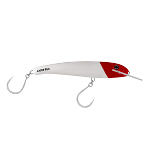 Halco Laser Pro 210 XDD Crazy Deep Hard Body Fishing Lure H53 White Redhead