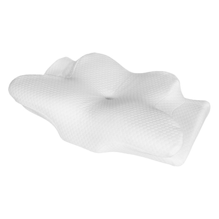 DreamZ Ergonomic Pillow 5-Zone Dual Height Support for Side Sleepers White
