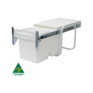 Kimberley 2 x 15L Concealed Door Mounted Twin Kitchen Bin