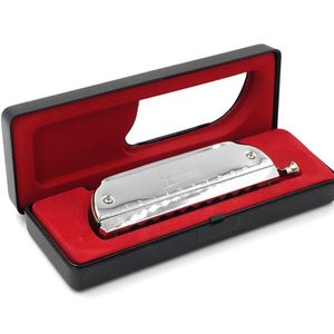Freedom 10-Hole Chromatic Harmonica in the Key of C Silver