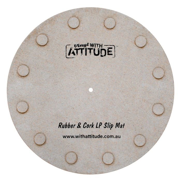 Rubber and Cork Turntable Record Slip Mat Anti-static Vinyl With Attitude
