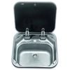 Dometic SMEV Sink with Glass Lid Flush Mount for Caravan, Camper Trailer Kitchen